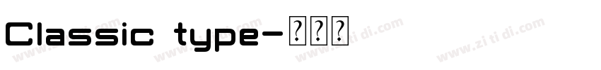 Classic type字体转换